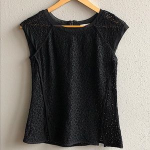 Black lacy top